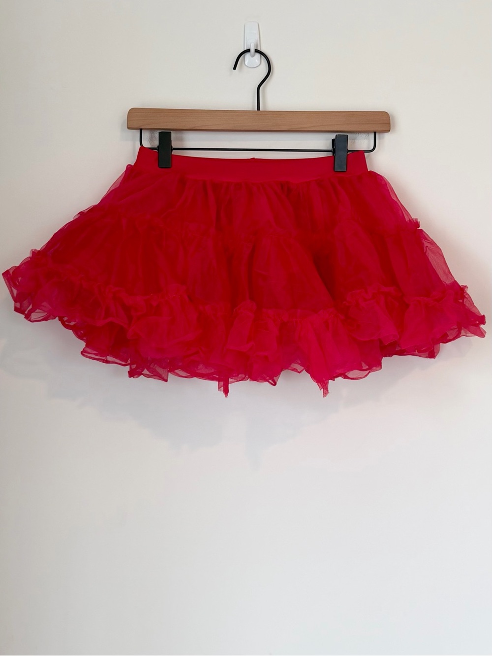 Weissman Red Layered Dance Skirt - Size: LC